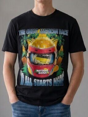Vintage 1999 Daytona 500 NASCAR Great American Race Double Sided Tee Men's 3XL